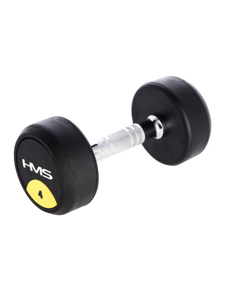 PRO 4 KG RUNDHANTEL MIT GUMMIUMMANTELUNG HMS