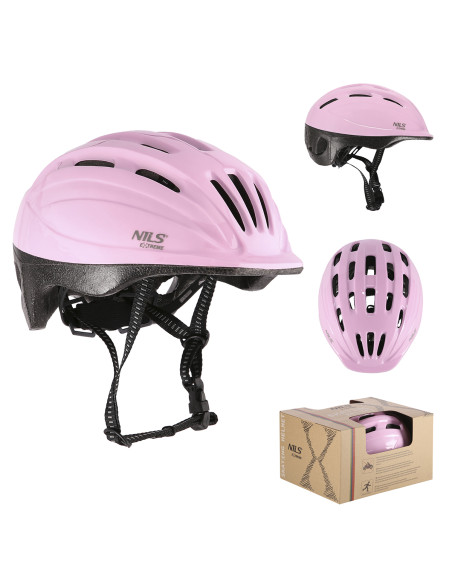 ROSA GRÖßE S (48-52CM) KINDERHELM NILS EXTREME