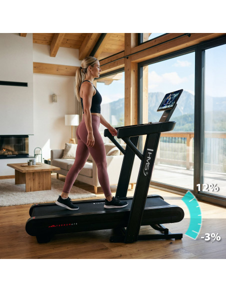 HEIMLAUFBAND MIT STEIGUNGS- UND GEFÄLLEFUNKTION HMS