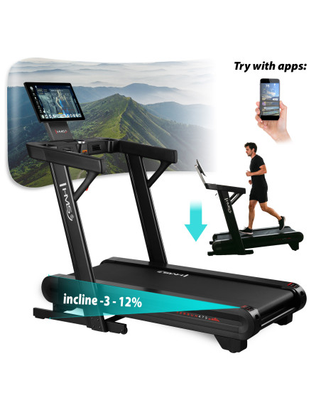 HEIMLAUFBAND MIT STEIGUNGS- UND GEFÄLLEFUNKTION HMS