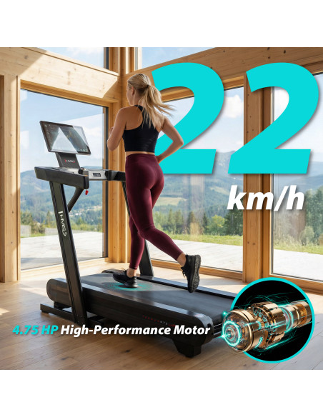 HEIMLAUFBAND MIT STEIGUNGS- UND GEFÄLLEFUNKTION HMS