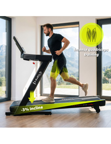 HEIMLAUFBAND MIT STEIGUNGS- UND GEFÄLLEFUNKTION HMS