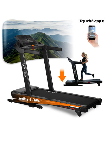 HEIMLAUFBAND MIT STEIGUNGS- UND GEFÄLLEFUNKTION HMS