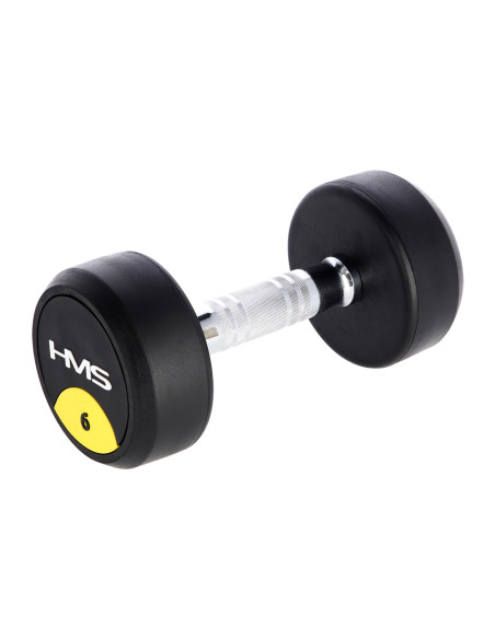 PRO 6 KG RUNDHANTEL MIT GUMMIUMMANTELUNG HMS