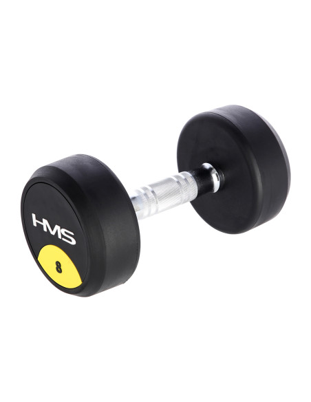 PRO 8 KG RUNDHANTEL MIT GUMMIUMMANTELUNG HMS