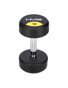 PRO 10 KG RUNDHANTEL MIT GUMMIUMMANTELUNG HMS