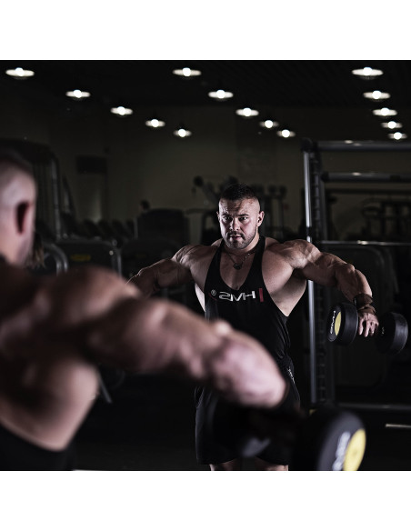 PRO 14 KG RUNDHANTEL MIT GUMMIUMMANTELUNG HMS