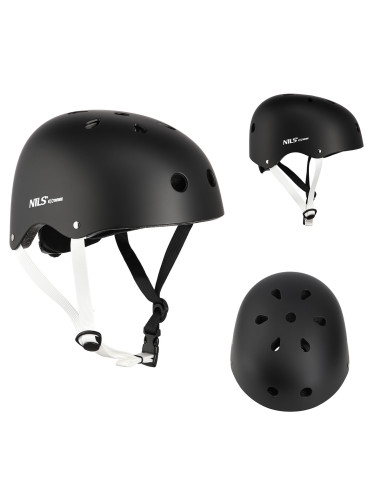 SCHWARZ GRÖßE L (58-61CM) HELM NILS EXTREME