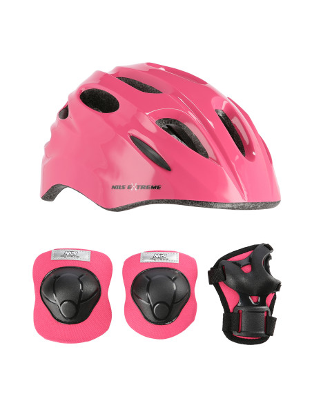 ROSA GRÖßE S HELM MIT SCHÜTZERN SET NILS EXTREME