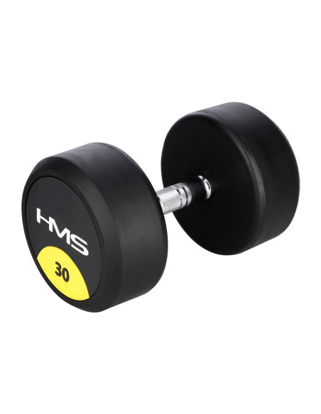 PRO 30 KG RUNDHANTEL MIT GUMMIUMMANTELUNG HMS