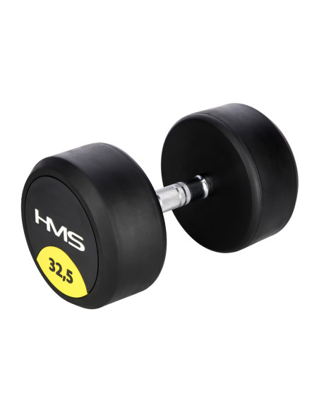 PRO 32.5 KG RUNDHANTEL MIT GUMMIUMMANTELUNG HMS