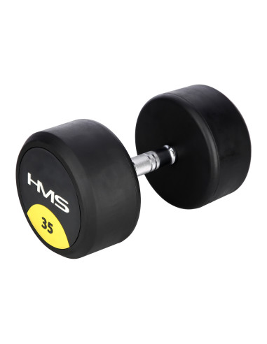 PRO 35 KG RUNDHANTEL MIT GUMMIUMMANTELUNG HMS