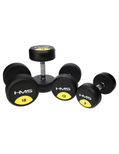 PRO 50 KG RUNDHANTEL MIT GUMMIUMMANTELUNG HMS 2