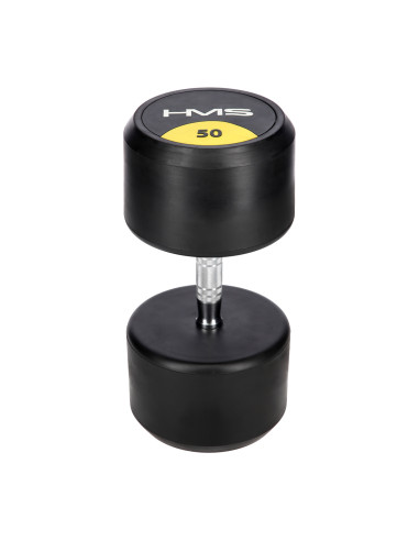 PRO 50 KG RUNDHANTEL MIT GUMMIUMMANTELUNG HMS