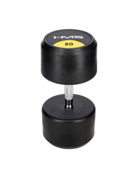 PRO 50 KG RUNDHANTEL MIT GUMMIUMMANTELUNG HMS