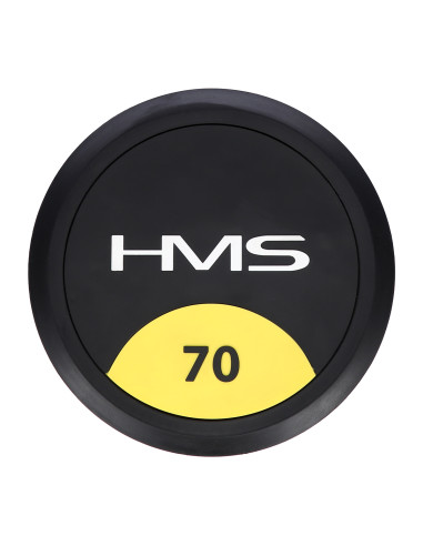 PRO 70 KG RUNDHANTEL MIT GUMMIUMMANTELUNG HMS