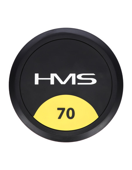 PRO 70 KG RUNDHANTEL MIT GUMMIUMMANTELUNG HMS