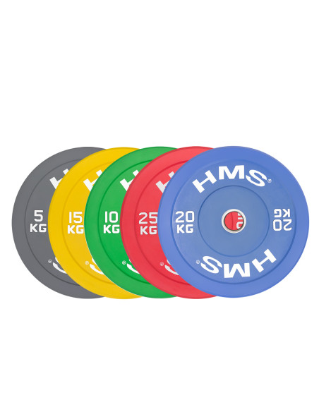 YELLOW OLYMPISCHE HANTELSCHEIBE BUMPER 15 KG HMS