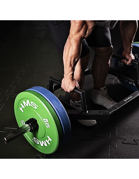 GREEN OLYMPISCHE HANTELSCHEIBE BUMPER 10 KG HMS