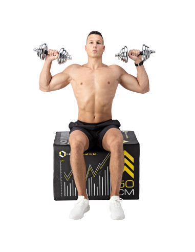 VERSTELLBARE CHROM HANTELN IM KOFFER 20KG HMS