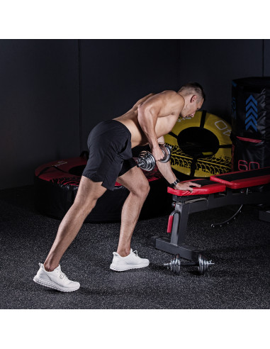 VERSTELLBARE CHROM HANTELN IM KOFFER 20KG HMS