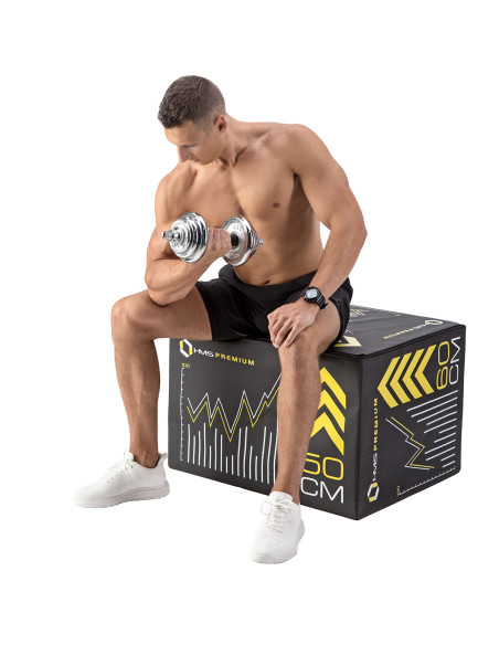 VERSTELLBARE CHROM HANTELN IM KOFFER 20KG HMS