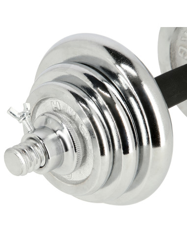 VERSTELLBARE CHROM HANTELN IM KOFFER 20KG HMS