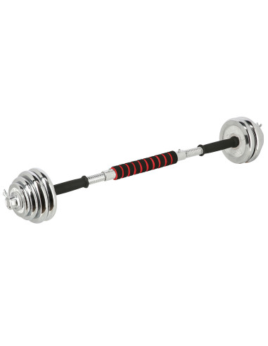 VERSTELLBARE CHROM HANTELN IM KOFFER 20KG HMS