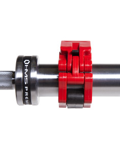 OLYMPISCHE LANGHANTELSTANGE 20 KG 2200 MM HMS PREMIUM + ZG1000R VERSCHLÜSSE LOCK