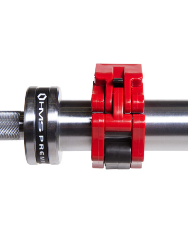 OLYMPISCHE LANGHANTELSTANGE 20 KG 2200 MM HMS PREMIUM + ZG1000R VERSCHLÜSSE LOCK