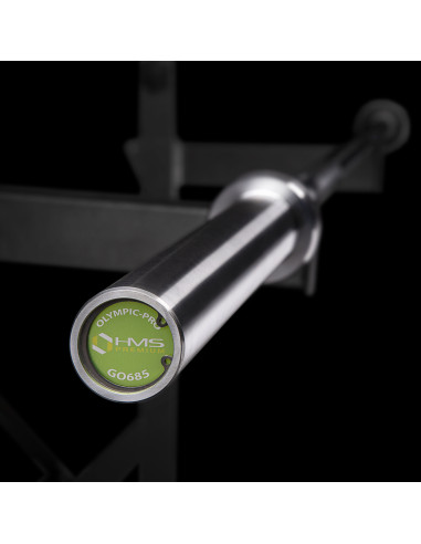 OLYMPISCHE LANGHANTELSTANGE 20 KG 2200 MM HMS PREMIUM + ZG1000R VERSCHLÜSSE LOCK