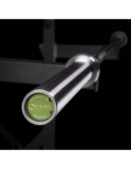 OLYMPISCHE LANGHANTELSTANGE 20 KG 2200 MM HMS PREMIUM + ZG1000R VERSCHLÜSSE LOCK