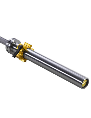 20 KG 2200 MM OLYMPISCHE LANGHANTELSTANGE HMS PREMIUM + ZG1500 GOLDEN VERSCHLÜSSE LOCK JAW