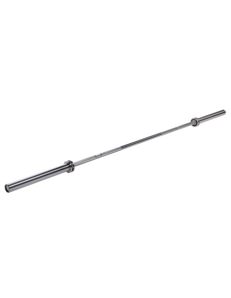 20 KG 2200 MM OLYMPISCHE LANGHANTELSTANGE HMS PREMIUM + ZG1500 SILVER VERSCHLÜSSE LOCK JAW (2 STK.)