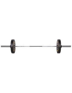 OLYMPISCHE LANGHANTELSTANGE 220 CM HMS PREMIUM + ZG1500 SILVER VERSCHLÜSSE LOCK JAW (2 STK.) 2