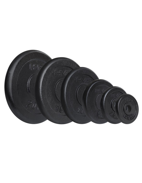 HANTELSCHEIBE SCHWARZ 20 KG HMS