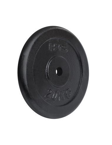 HANTELSCHEIBE SCHWARZ 20 KG HMS