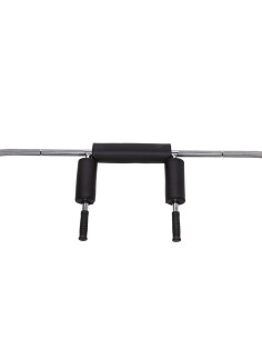 OLYMPISCHE LANGHANTELSTANGE GEBOGEN 220 CM MIT VERSCHLÜSSEN LOCK JAW BLACK HMS