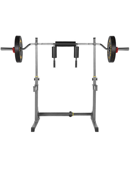 OLYMPISCHE LANGHANTELSTANGE GEBOGEN 220 CM MIT VERSCHLÜSSEN LOCK JAW BLACK HMS