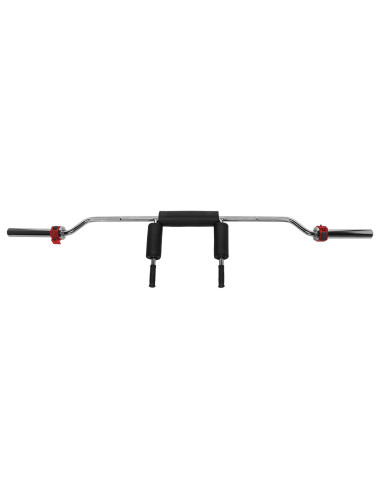 OLYMPISCHE LANGHANTELSTANGE GEBOGEN 220 CM MIT VERSCHLÜSSEN LOCK JAW BLACK HMS