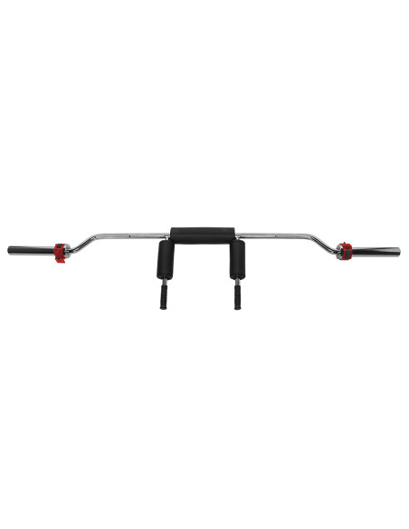 OLYMPISCHE LANGHANTELSTANGE GEBOGEN 220 CM MIT VERSCHLÜSSEN LOCK JAW BLACK HMS