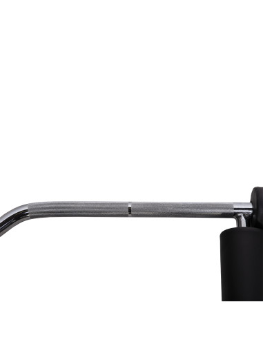 OLYMPISCHE LANGHANTELSTANGE GEBOGEN 220 CM MIT VERSCHLÜSSEN LOCK JAW BLACK HMS