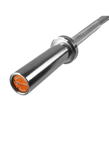 OLYMPISCHE GERADE LANGHANTELSTANGE 120 CM + ZG1000 BLACK HMS PREMIUM