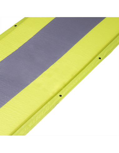 GRÜN-GRAU SELBSTAUFBLASENDE MATTE MIT DEM KOPFKISSEN NILS CAMP