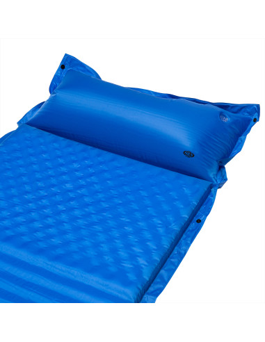 BLAU SELBSTAUFBLASENDE MATTE MIT DEM KOPFKISSEN NILS CAMP