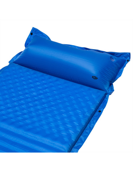 BLAU SELBSTAUFBLASENDE MATTE MIT DEM KOPFKISSEN NILS CAMP