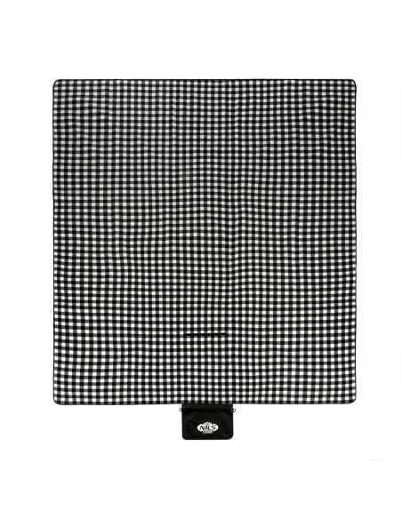 PICKNICKDECKE WEIß-SCHWARZ 300x200 CM PE + ALU NILS CAMP