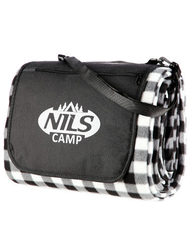 PICKNICKDECKE WEIß-SCHWARZ 300x200 CM PE + ALU NILS CAMP