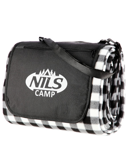 PICKNICKDECKE WEIß-SCHWARZ 300x200 CM PE + ALU NILS CAMP