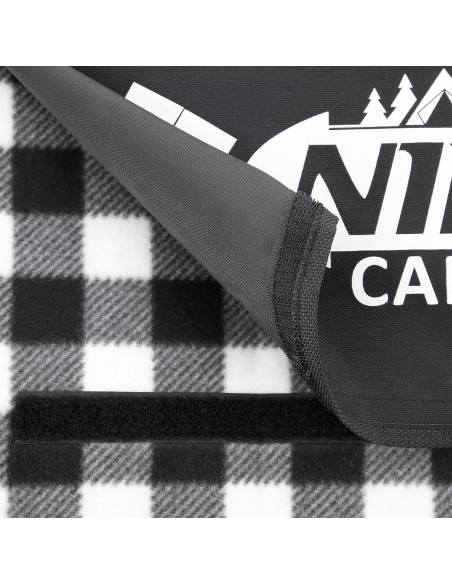 PICKNICKDECKE WEIß-SCHWARZ 300x200 CM PE + ALU NILS CAMP